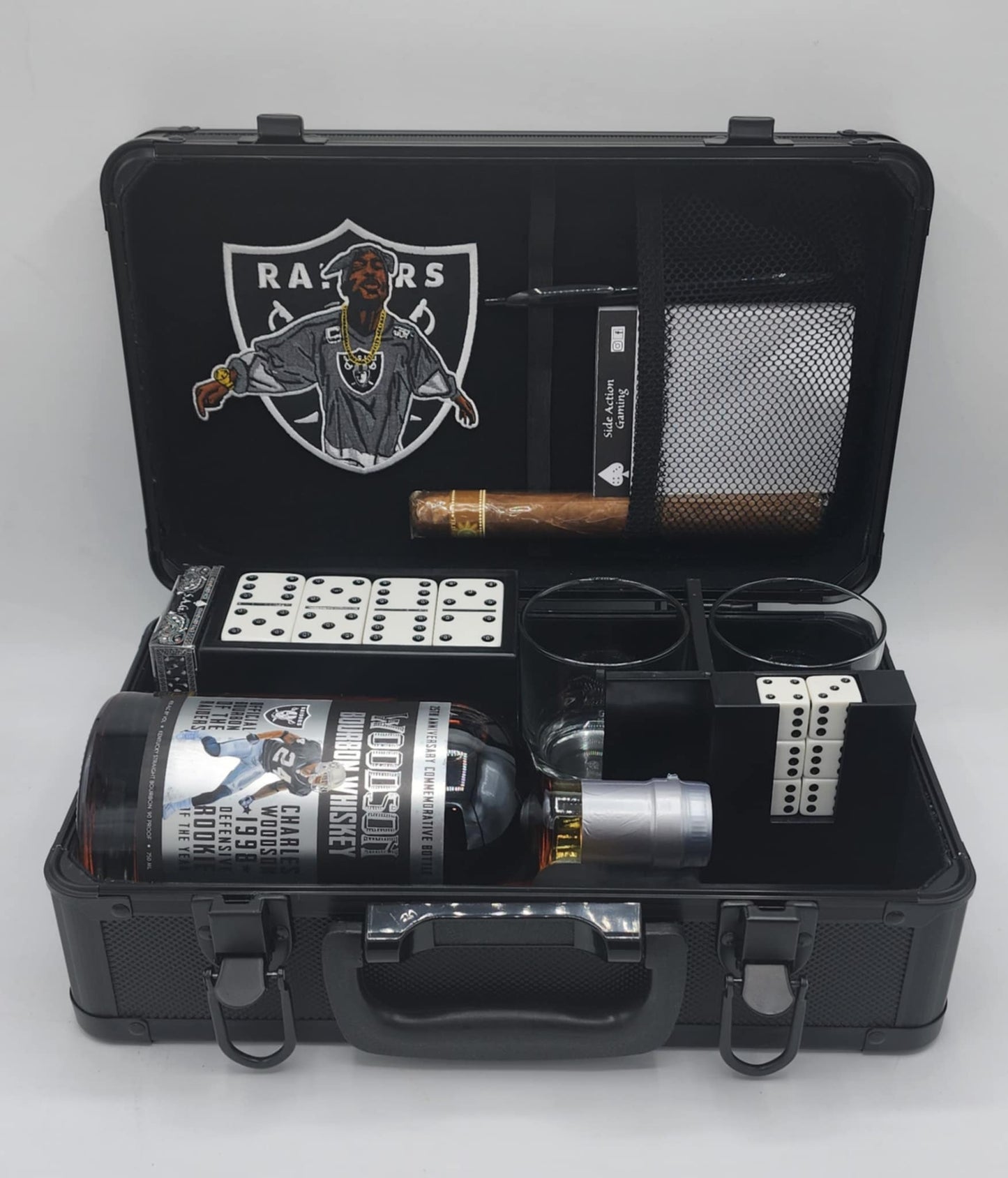 Complete Custom (2 Pac) Raiders Side Action Gaming Drink Box